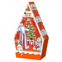 Новогодний сладкий набор Kinder Mini Mix в картонной упаковке 106.5 г