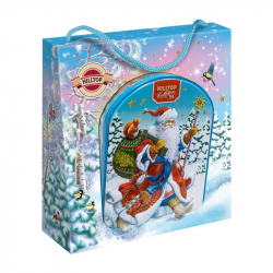 Чай подарочный черный Hilltop Веселый Дед Мороз в картонной упаковке 80 г