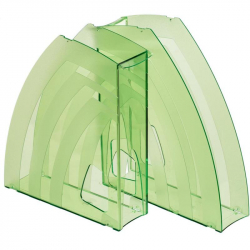 Вертикальный накопитель Attache пластиковый зеленый ширина 65 мм (2 штуки в упаковке)