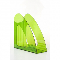 Вертикальный накопитель Attache пластиковый зеленый ширина 90 мм
