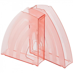 Вертикальный накопитель Attache пластиковый красный ширина 65 мм (2 штуки в упаковке)