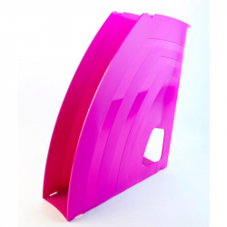 Вертикальный накопитель Attache Fantasy пластиковый розовый ширина 65 мм