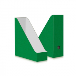 Вертикальный накопитель Attache картонный зеленый ширина 100 мм (2 штуки в упаковке)
