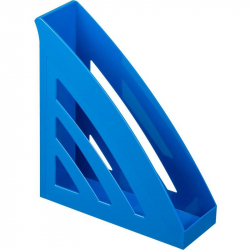 Вертикальный накопитель Attache Триколор пластиковый синий ширина 90 мм