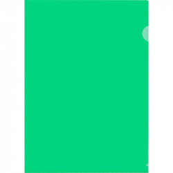 Папка-уголок Attache зеленая 150 мкм (10 штук в упаковке)