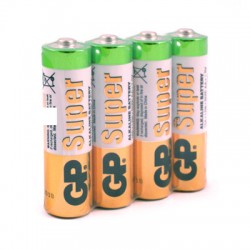 Элементы питания батарейка GP Super эконом упак AA/LR6/15A алкалин. 4 шт/уп 