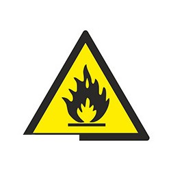 W01 Пожароопасно. Легковоспламеняющие вещества (плёнка ПВХ, 200х200) 