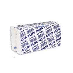 Полотенца бумажные для держателей Aster Pro 131281 C (белые, 2-слойные, 153 листа в упаковке) 
