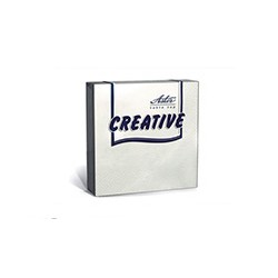 Салфетки Aster Creative (33х33см, белые, 3-х слойные, 20 штук в упаковке) 
