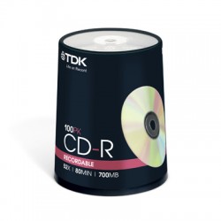 Носители информации TDK CD-R 80 52x CB/100