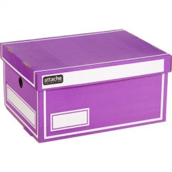 Короб архивный Attache гофрокартон фиолетовый 320x240x160 мм 