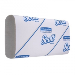 Полотенца бумажные листовые Kimberly Clark Scott SlimFold S-сложения 1-слойные 16 пачек по 110 листов