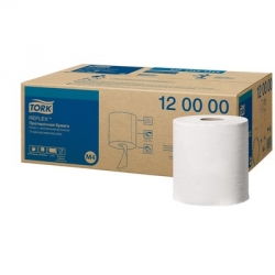 Полотенца бумажные в рулонах Tork Reflex М4 120000 1-слойные 6 рулонов по 270 метров