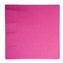  Салфетки бумажные Bright Pink розовые (33x33 см, 16 штук в упаковке)