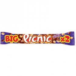 Шоколадный батончик Big Picnic с арахисом и изюмом 76 г