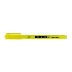 Текстовыделитель Kores желтый (толщина линии 0.5-3.5 мм)