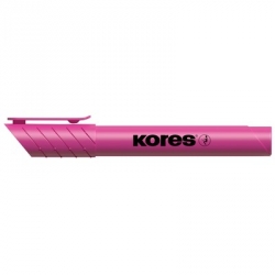 Текстовыделитель Kores розовый (толщина линии 1-4 мм)
