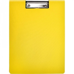 Папка-планшет с крышкой Attache Selection пластиковая желтая (2.3 мм)