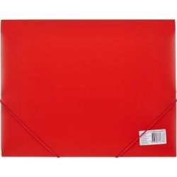 Папка на резинках Attache А4 пластиковая красная (0.45 мм, до 100 листов)