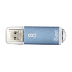 Флеш-память SmartBuy V-Cut 8Gb USB 2.0 голубая