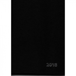 Ежедневник датированный на 2018 год Attache бумвинил А5 176 листов черный (145x205 мм)