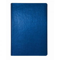 Ежедневник недатированный Attache Металлик искусственная кожа А5 176 листов синий (142x210 мм)