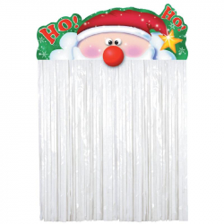 Новогоднее украшение на дверь Веселая затея Санта Клаус (110 см)
