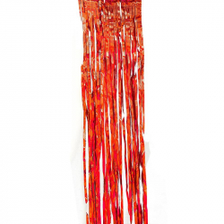 Дождик классический (7.5x150 см, красный, пакет)