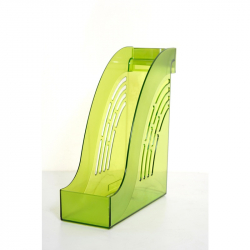 Вертикальный накопитель Attache Яркий Офис пластиковый зеленый ширина 95 мм