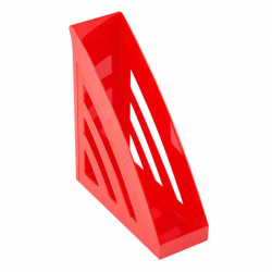 Вертикальный накопитель Attache Триколор пластиковый красный ширина 90 мм
