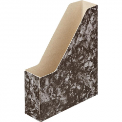Вертикальный накопитель Attache Мрамор картон черный ширина 70 мм (сборный)