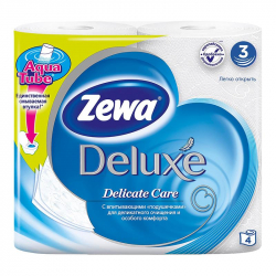 Бумага туалетная ZEWA Deluxe 3-сл.белая 3228 4рул./уп. 