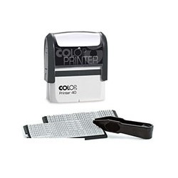 Штамп самонаборный Colop Printer 40-Set-F (59х23 мм, 6/4 строки, съемная рамка, 2 кассы в комплекте) 