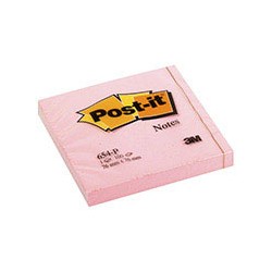 Бумага для заметок 3M Post-it 654-P (розовая, 76 -76мм, 100 листов) 