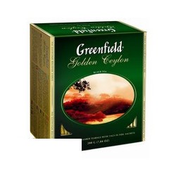 Чай Greenfield Golden Ceylon (черный фольгир., 100пак/уп)