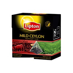 Чай Lipton Mild Ceylon пирамидки (черный, 20пак/уп)