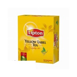 Чай Lipton Yellow Label (черный, 100пак/уп)