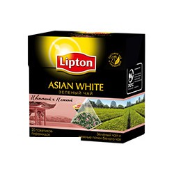 Чай зеленый Lipton Asian White Tea (20 пакетиков в упаковке)
