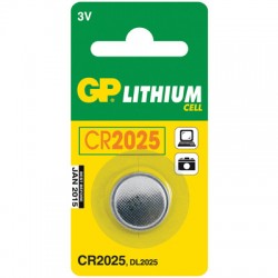 Элементы питания батарейка GP CR2025, 3V, литий, бл/1 