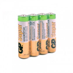 Элементы питания батарейка GP Super эконом упак AAA/LR03/24A алкалин. 4 шт/ 