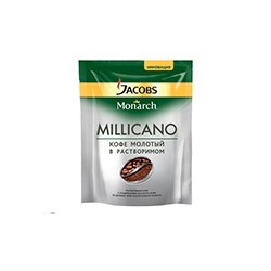 Кофе Jacobs Monarch Millicano раств.с молотым 75г пакет