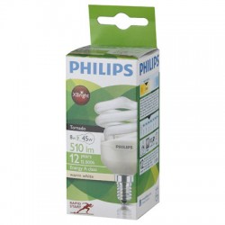 Электрич.лампа Philips CLL Tornado mini T2 8W 827 E14 теплый белый 