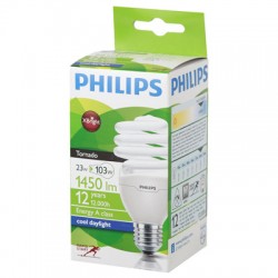 Электрич.лампа Philips CLL Tornado mini T2 23W 865 E27 хол. белый 