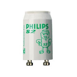 Стартер для люминесцентных ламп Philips S2 4-22 Вт 220-240 В 25 штук в упаковке (двухламповая схема подключения)