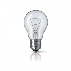 Лампа накаливания Philips, стандартная прозрачная, 75Вт, цоколь E27 
