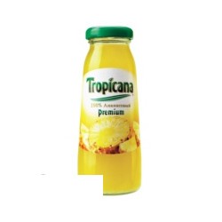Сок Tropicana ананас (0,2л, 12 шт/уп, стекл.бут)