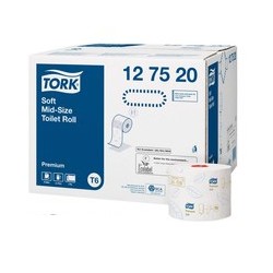 Бумага туалетная Tork Premium 2-сл.127520 белая 100м/рул.T6 