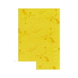 Скатерть бумажная Aster Creative (120х200см, однослойная, желтая) 