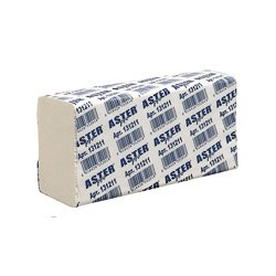 Полотенца бумажные для держателей Aster Pro 131211 Z (белые с тиснением, 2-слойные, 25-150 листов в упаковке) 
