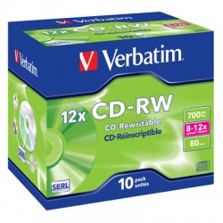 Носители информации Verbatim CD-RW DataLife+43148